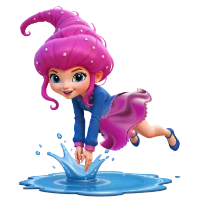 Pien in het water